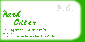 mark odler business card